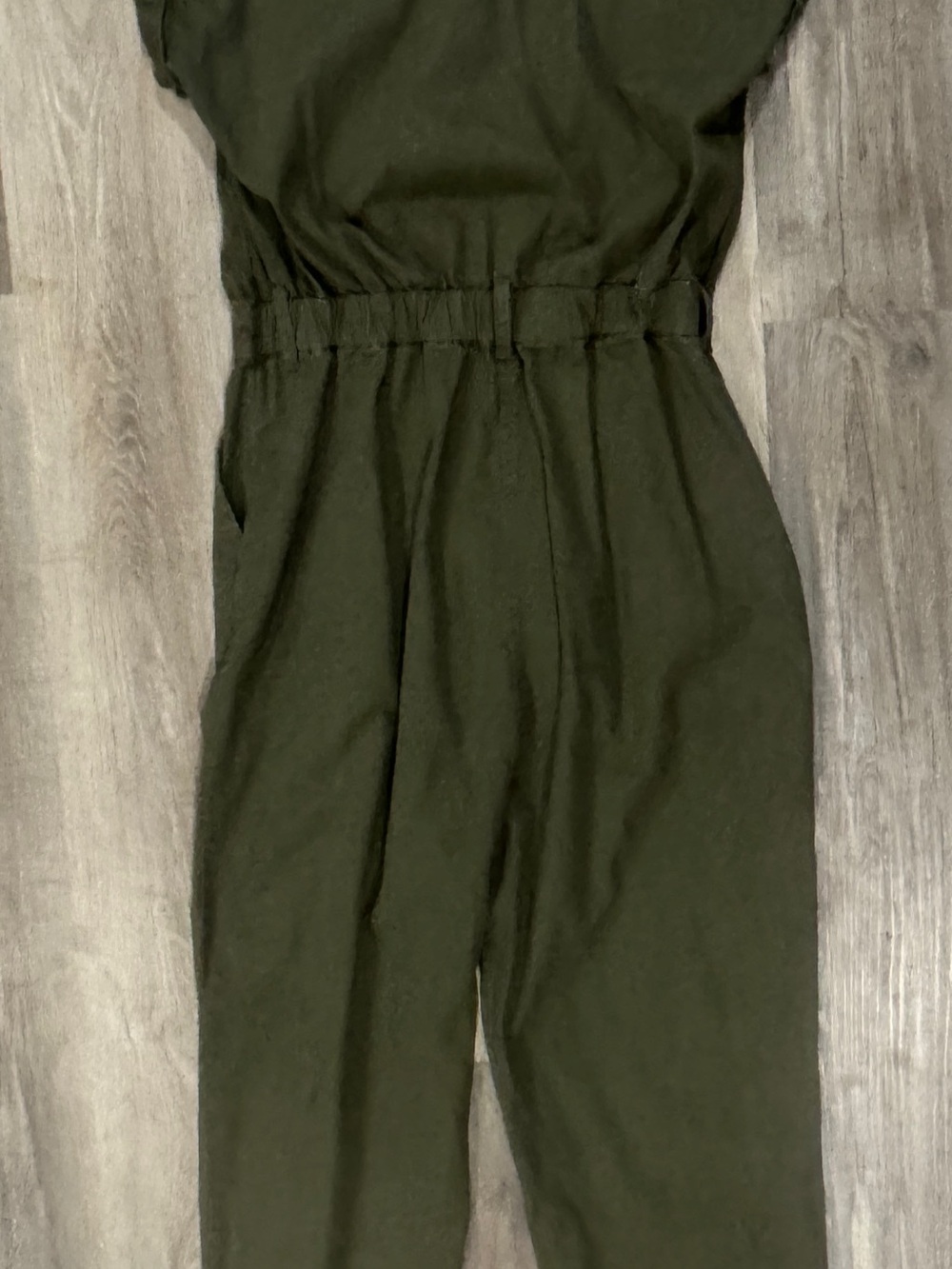 Japna Olive Green Cotton Full Button Jumper - Picture 8 of 11